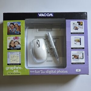 🎨 Wacom Graphire 4 Tablet Mouse & Pen w/ Stand
